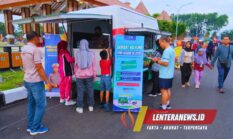 Kanit Regident Samsat Sidoarjo kota Permudah Masyarakat Bayar Pajak Kendaraan, Hadir di Car Free Day (CFD) Samsat Keliling