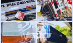 Diduga Tangki Biru Putih “PT. Sinar Almas Mulia” Telah Kelebihan Muatan Hingga Terjun Bebas Ke Dalam Sungai