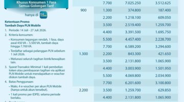 Sambut HUT ke-81 RI, PLN Hadirkan Promo “Semangat Baru Makin Berdaya”, Diskon 50% Biaya Tambah Daya Listrik untuk Pelanggan
