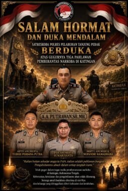 Kasat Polres Pelabuhan Tanjung Perak Surabaya Turut Belasungkawa Atas Gugurnya Tiga Prajurit Bhayangkara